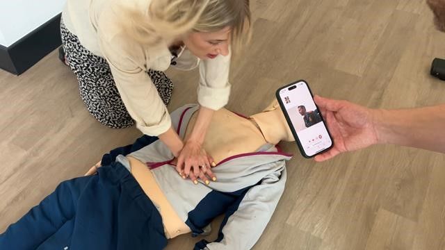 CPR is provided with video assistance from a remote paramedic