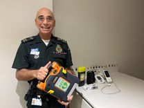 Alan Cartz in his home