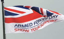 Armed forces day show your support flag