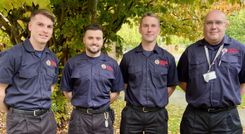Community Wellbeing Officers; Oliver Ingrouille, Keaton Eccles, Adam Woolmer and Dean Leibbrandt