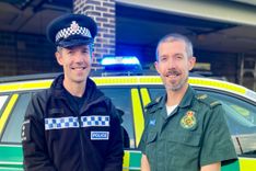 Inspector Dave Gardiner and paramedic Steve Gardiner
