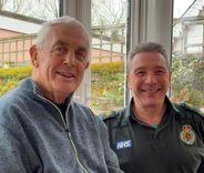 Ted Tracey with volunteer community first responder Gary O'Shea