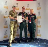 Lieutenant Colonel Alice Archer, CEO Tom Abell and Head of Clinical Operations Jemma Varela