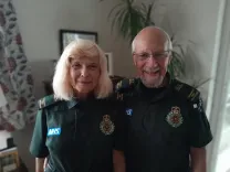 husband and wife community first responders