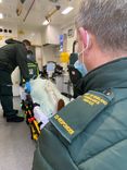 Military Co-Responder on the scene with a patient