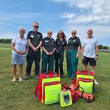Royston community first responders with their new defibrillator