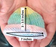 little woollen hats measurements 